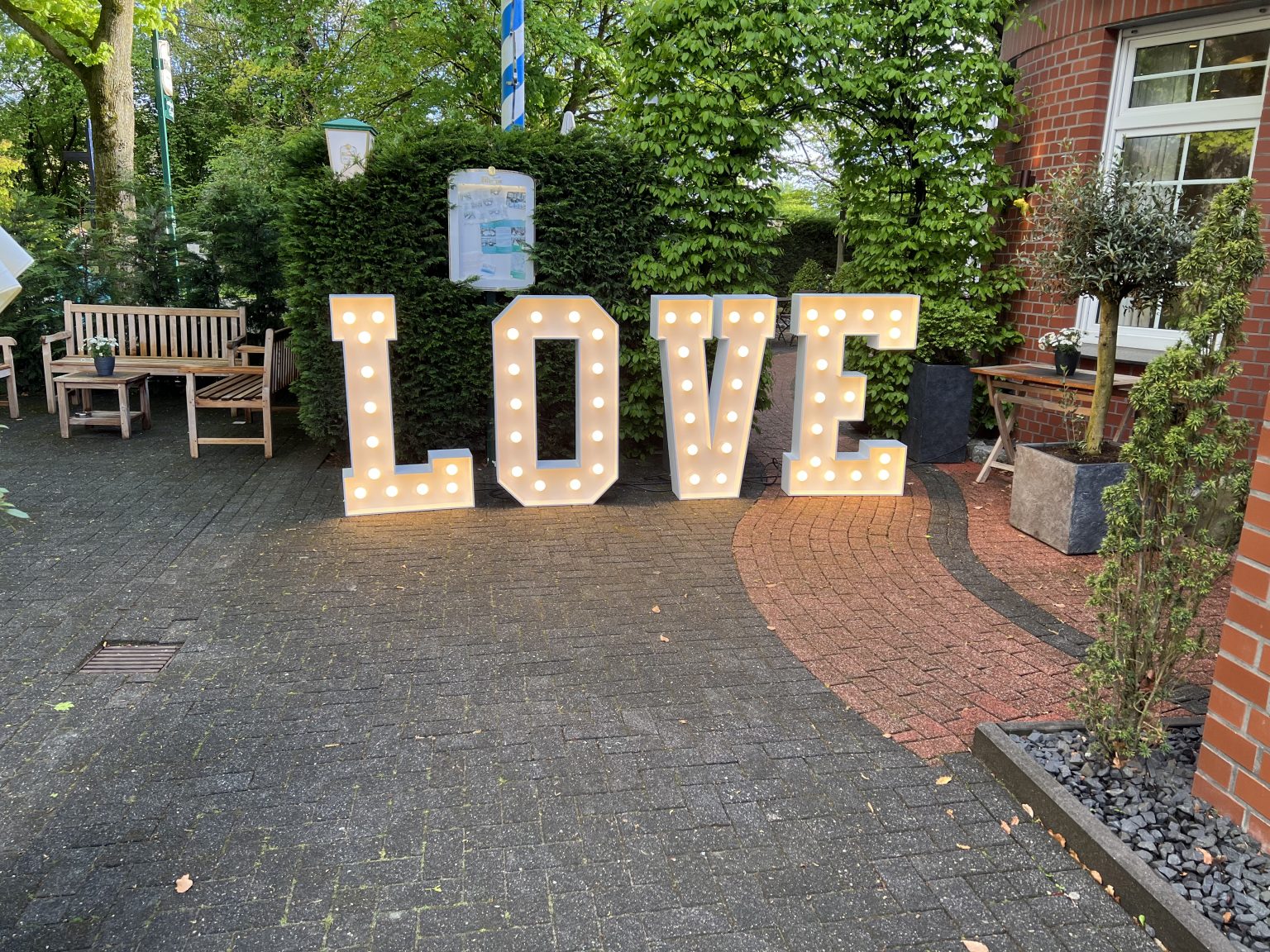 Aufbau Love-Buchstaben